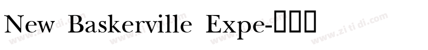 New Baskerville Expe字体转换